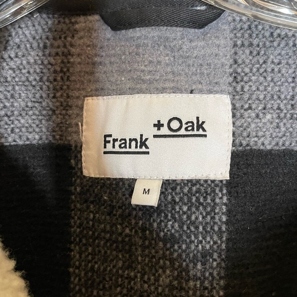 FRANK + OAK Black and Gray Checkered Jacket - Picture 3 of 4